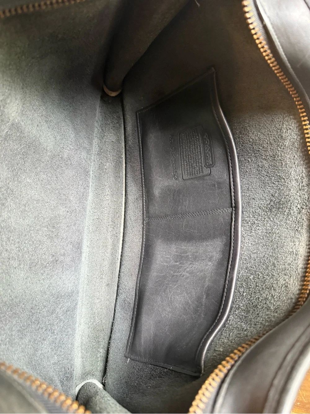 Coach Black Leather Briefcase